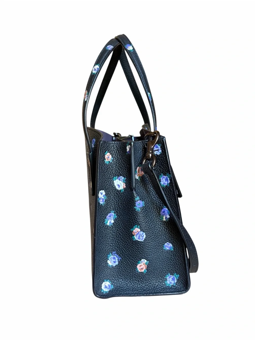 Coach Charlie Carryall 28 With Vintage Rosebud Print RETAIL 450